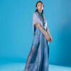 Hand Embroidered Panelled Cape Set